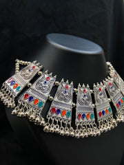Bohemian Tribal Statement Choker Necklace