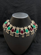 Oxidized Tribal Inspired Choker Necklace