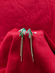 Emerald Cascade Earrings – Grace in Motion