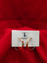 Chic Gold Chain-Link Hoop Earrings