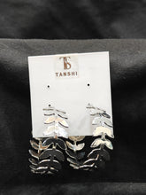 Silver Leaf Hoop Earrings – Nature-Inspired Elegance!