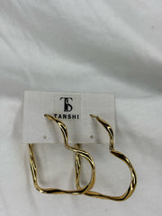 Wavy Heart Hoop Earrings
