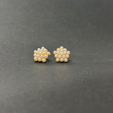 PEARL BOOM STUDD EARRINGS