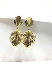 GOLDEN LEAF LUXE EARRINGS –NATURE'S GLAM REDIFINED