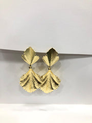 GOLDEN LEAF LUXE EARRINGS –NATURE'S GLAM REDIFINED