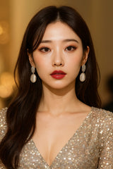GRACEFUL EAR-DROP EARRINGS