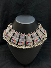 Bohemian Tribal Statement Choker Necklace