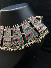 Bohemian Tribal Statement Choker Necklace