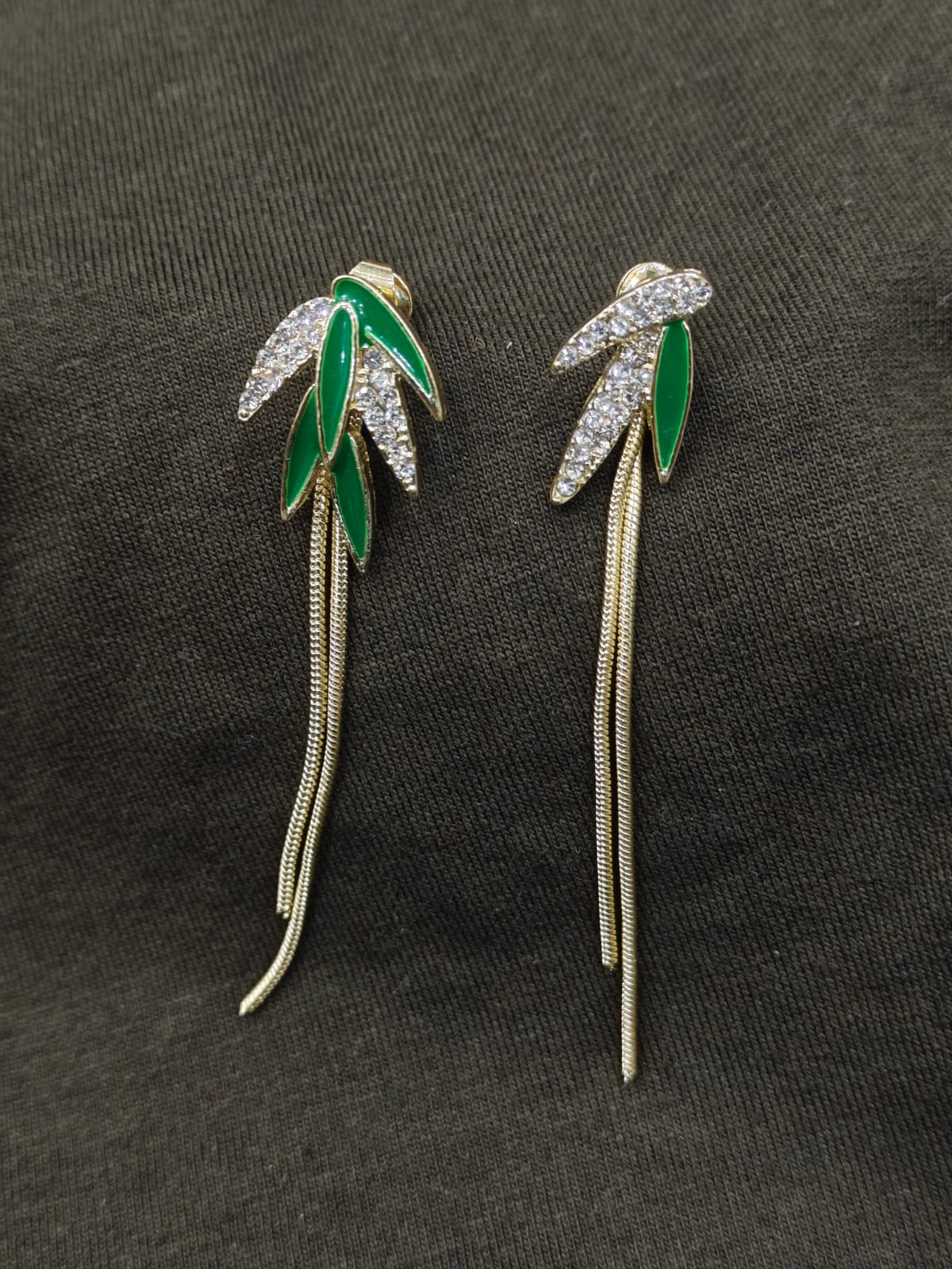 Emerald Cascade Earrings – Grace in Motion