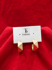 Geometric Gold-Toned Hoop Earrings – Bold & Stylish!