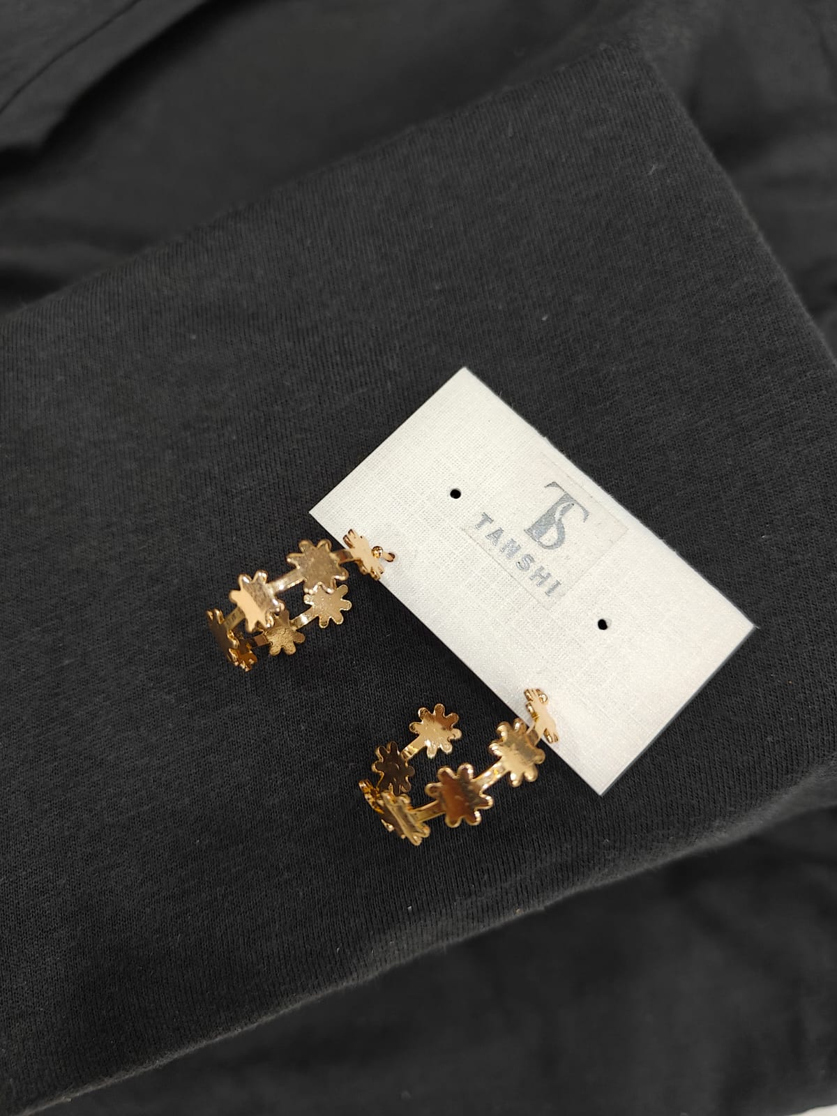 Golden Floral Hoop Earrings – Bloom with Elegance!