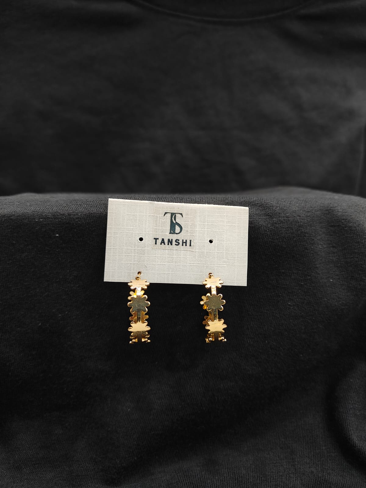 Golden Floral Hoop Earrings – Bloom with Elegance!