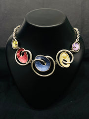 ARTISAN SPIRAL STATEMENT NECKLACE