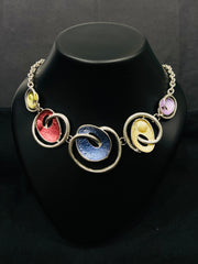 ARTISAN SPIRAL STATEMENT NECKLACE