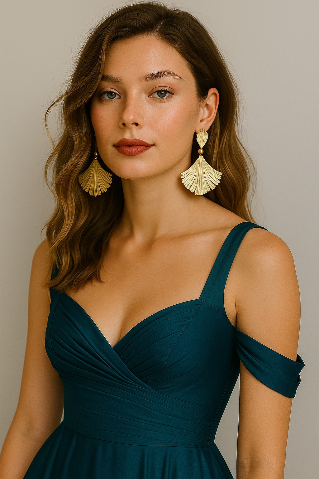 GOLDEN LEAF LUXE EARRINGS –NATURE'S GLAM REDIFINED
